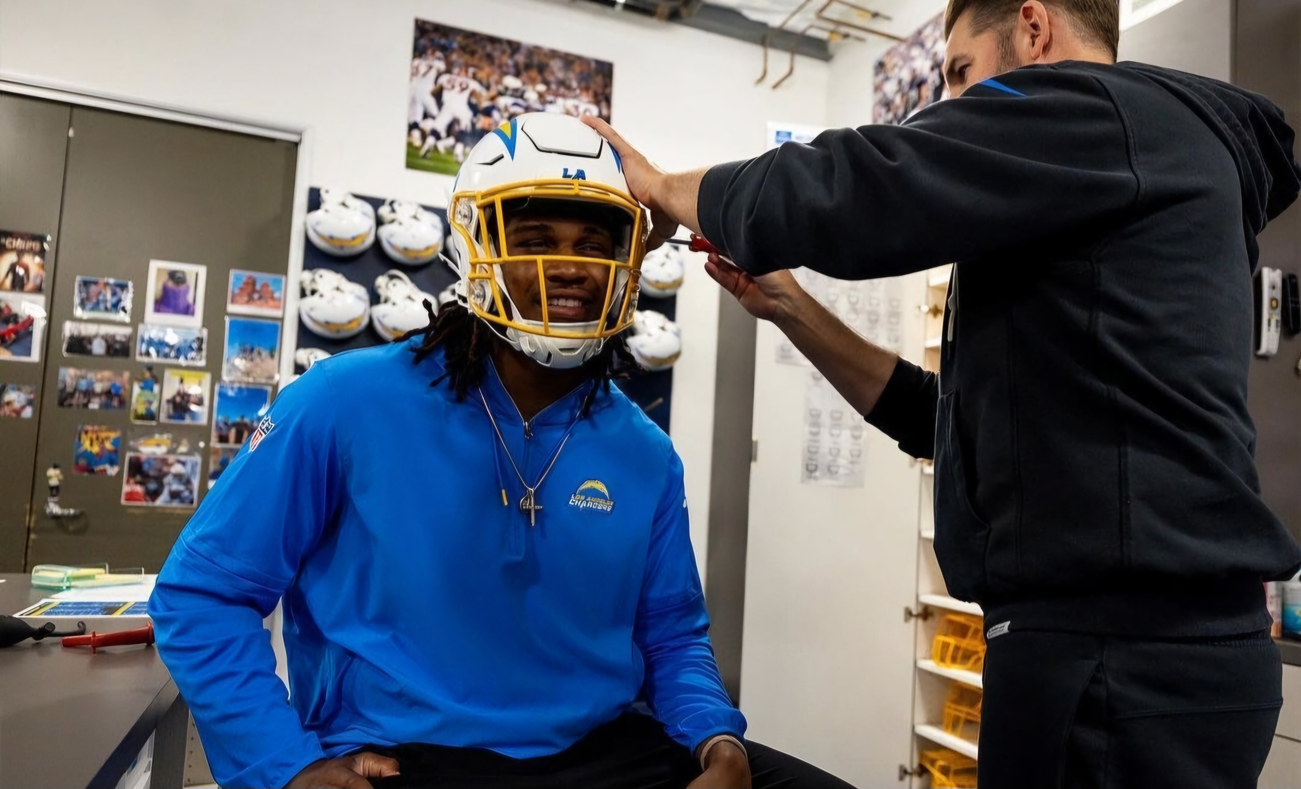 LOOK: Several Wolverines Report For Rookie Camp, Get Fitted With New Gear